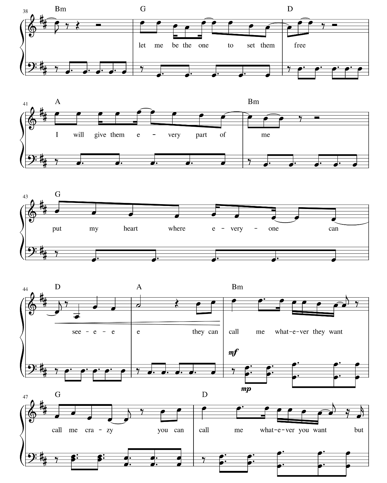 Crazy sheet music 4