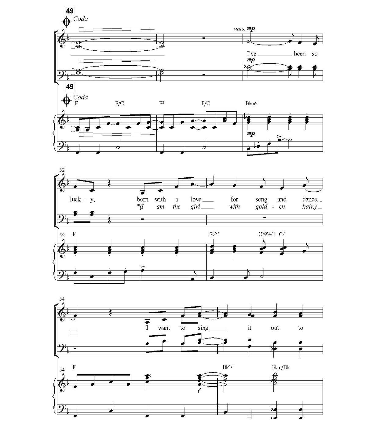 Thank You For The Music sheet music 7