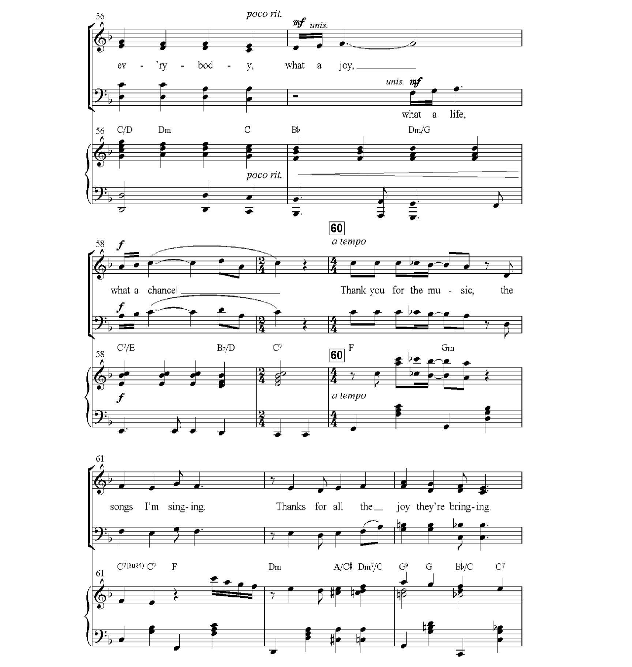 Thank You For The Music sheet music 8