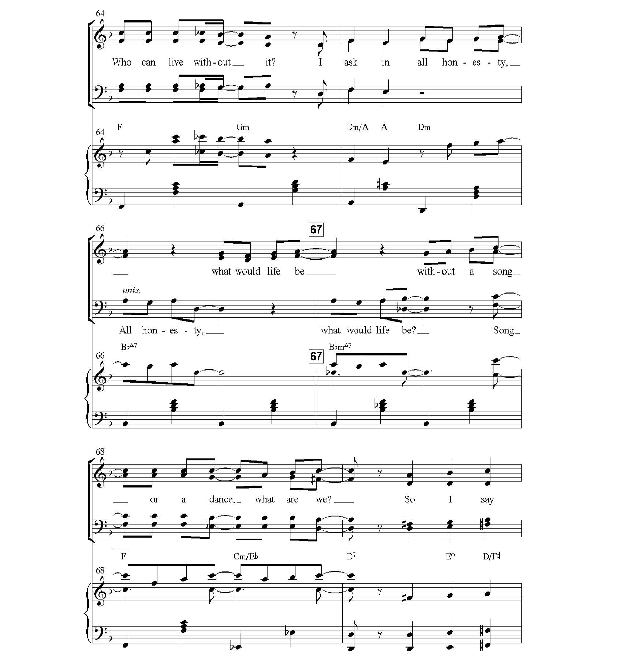 Thank You For The Music sheet music 9