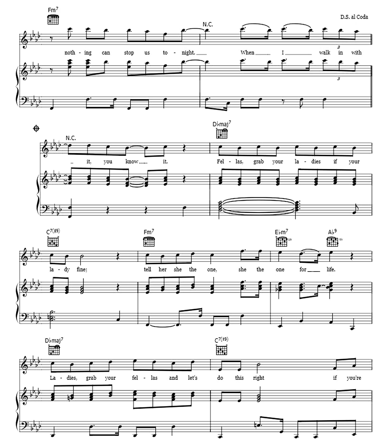 Finesse sheet music 5