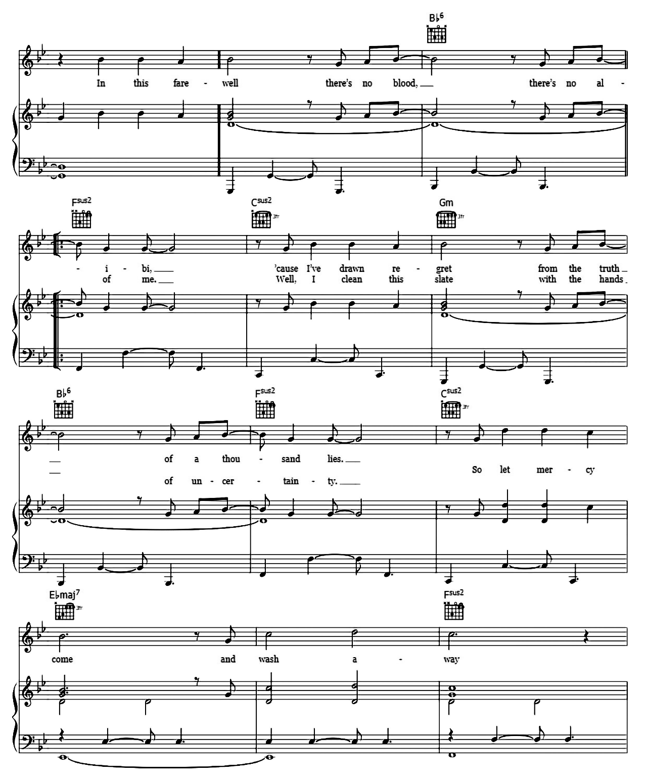 What I've Done sheet music 2