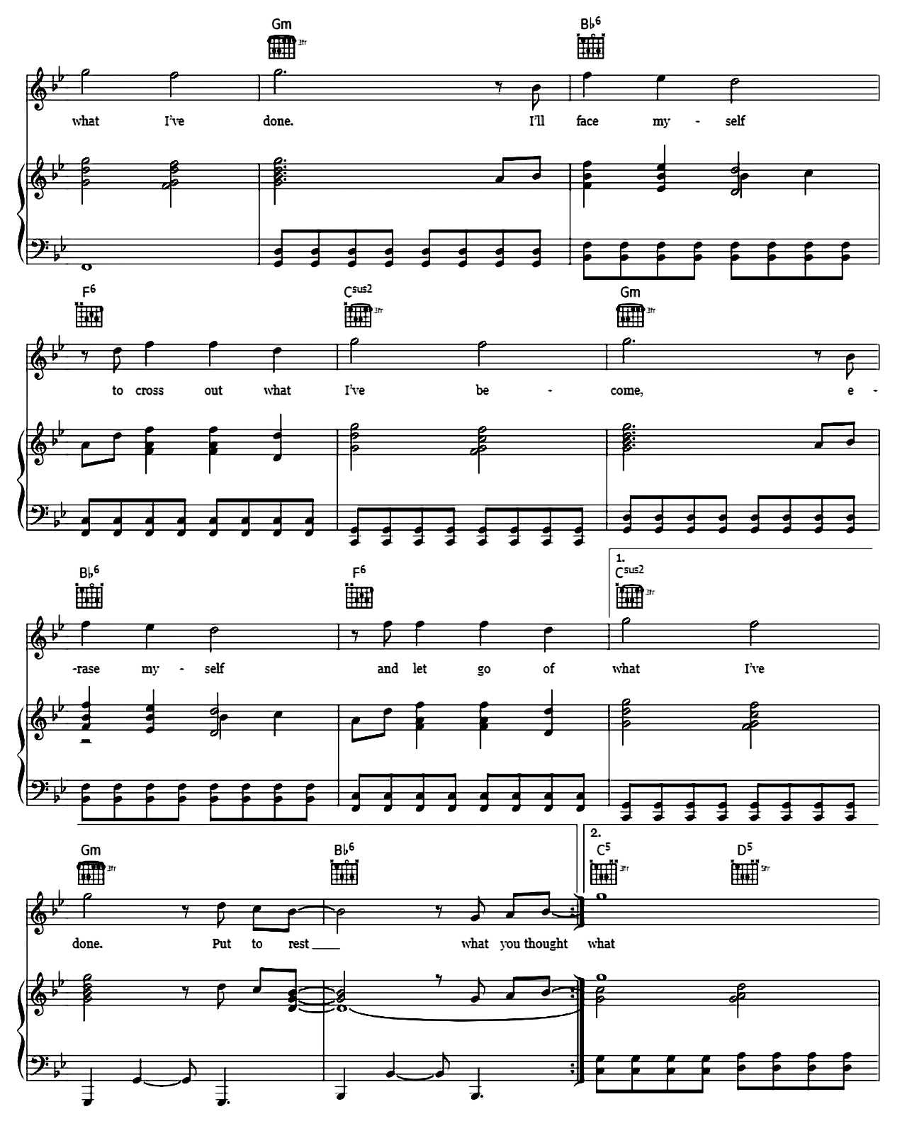 What I've Done sheet music 3