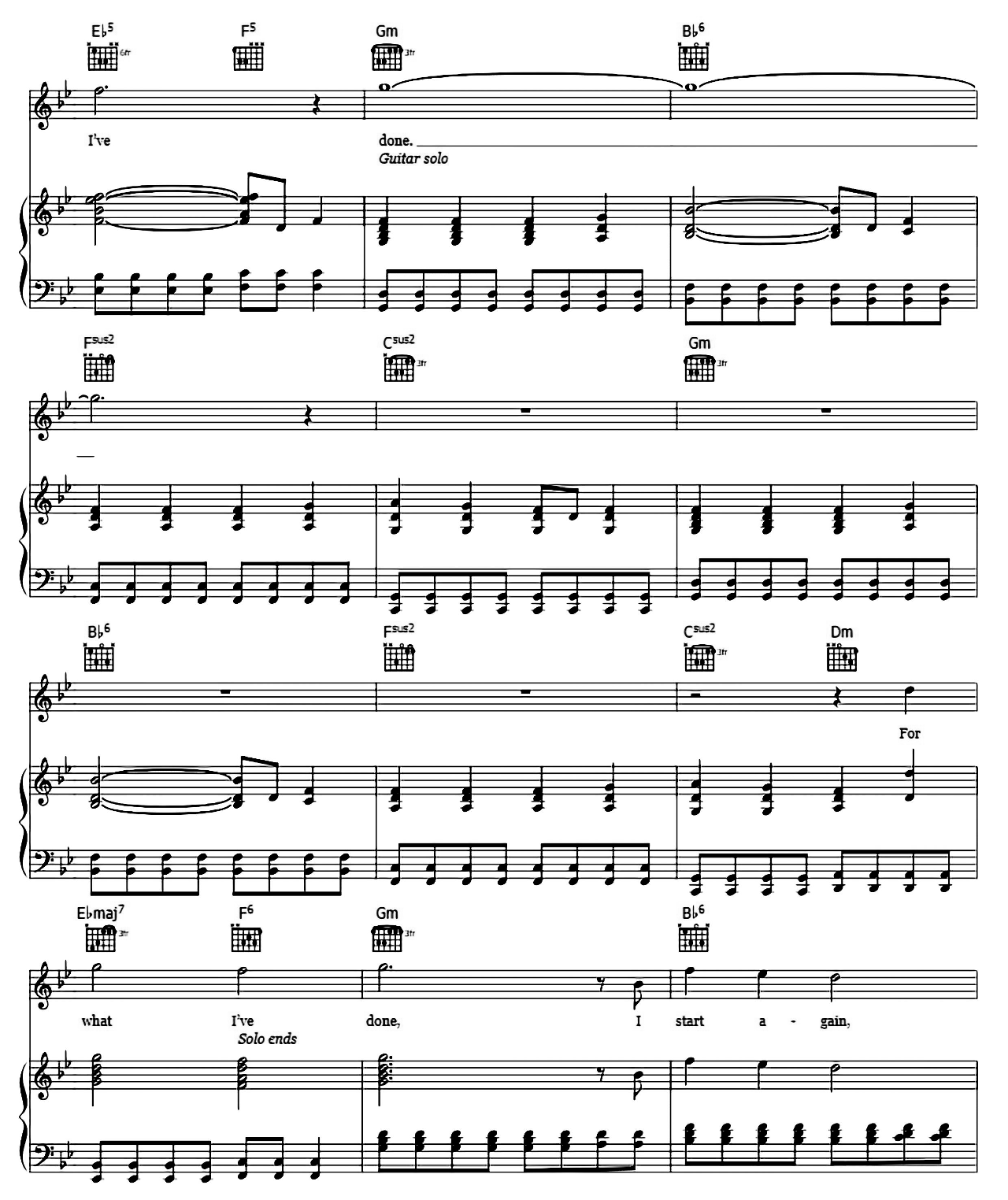 What I've Done sheet music 4