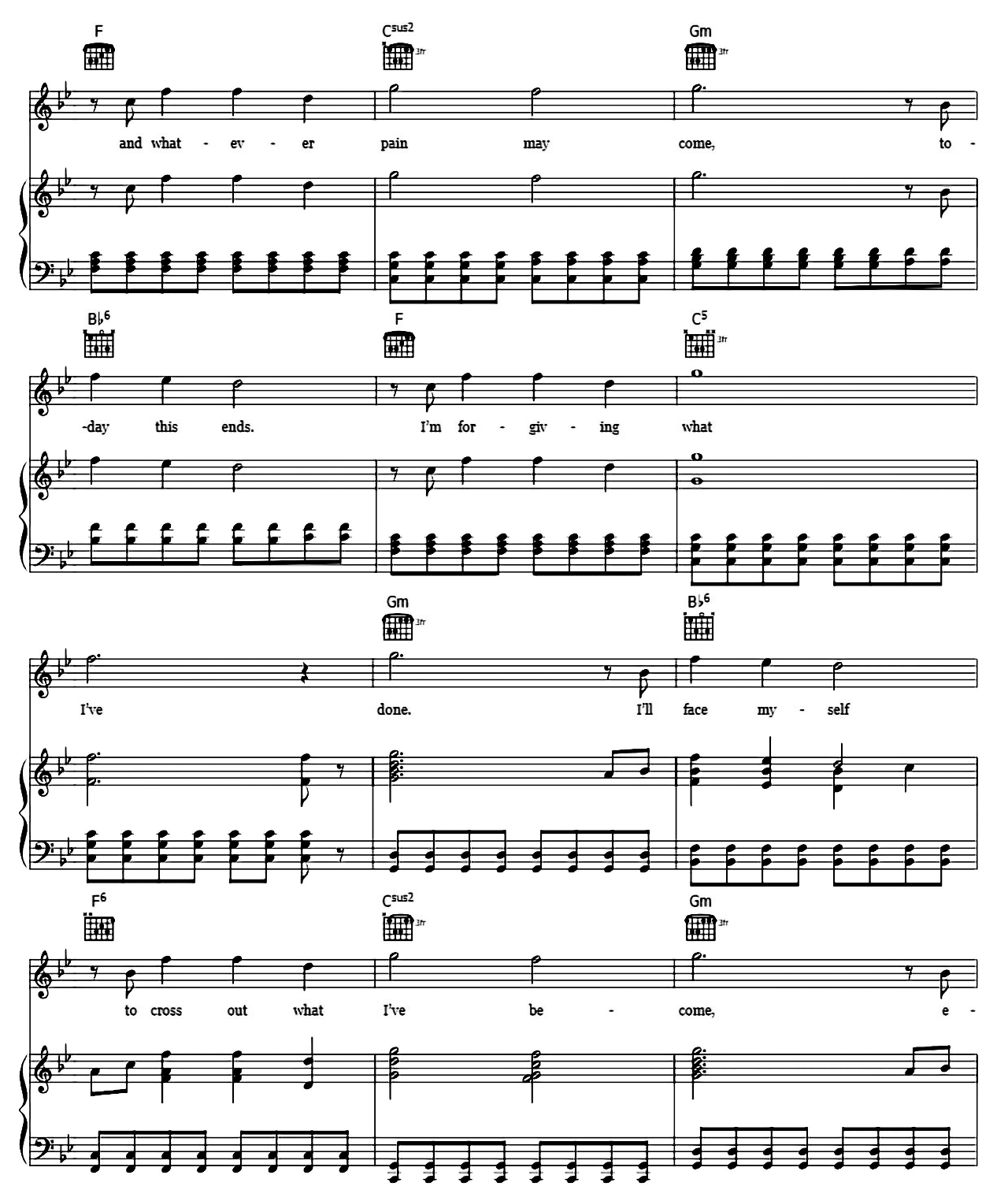 What I've Done sheet music 5