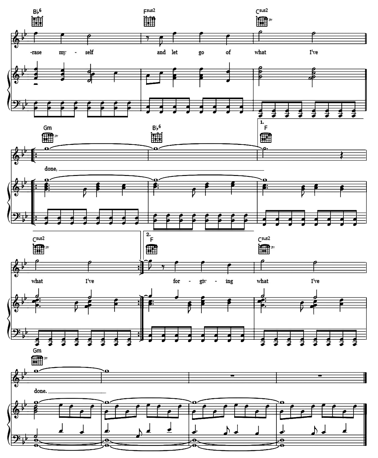 What I've Done sheet music 6