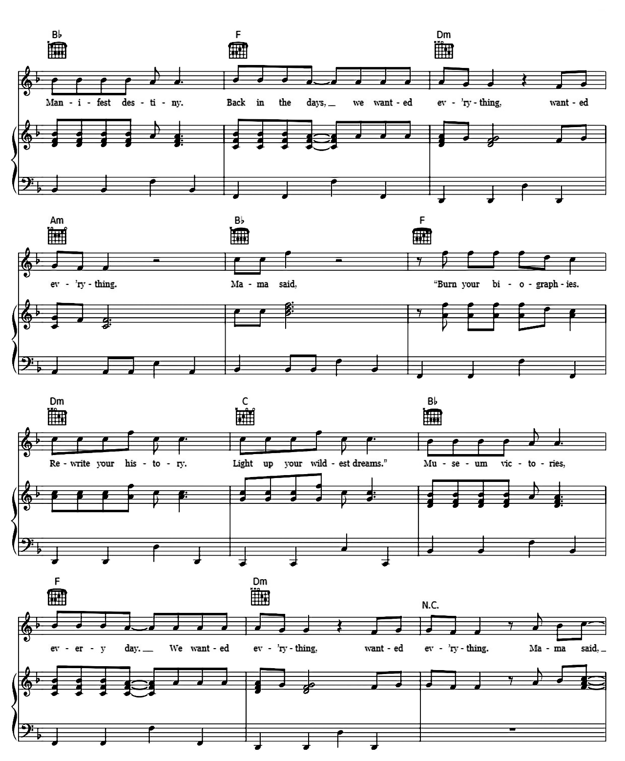 High Hopes sheet music 3