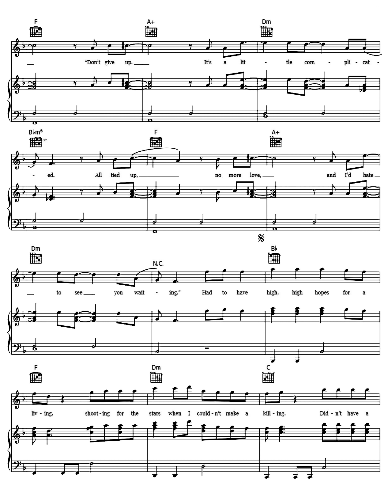 High Hopes sheet music 4