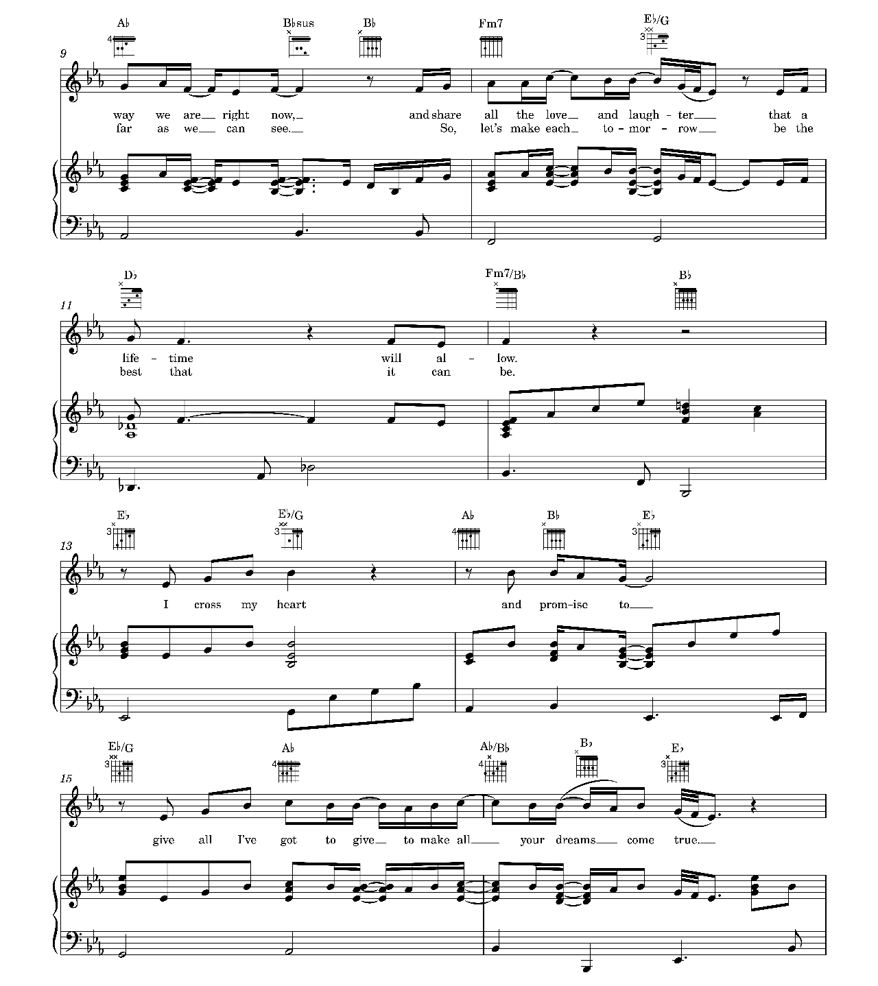 I Cross My Heart sheet music 2