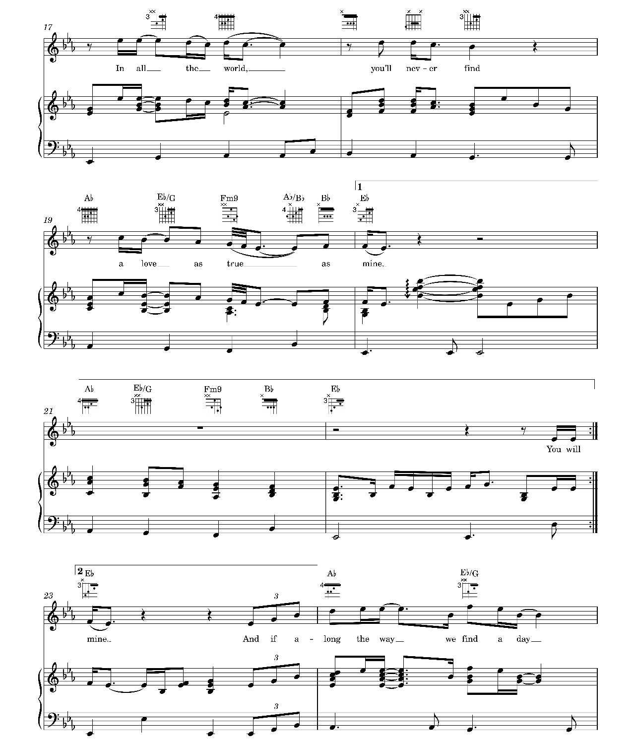 I Cross My Heart sheet music 3