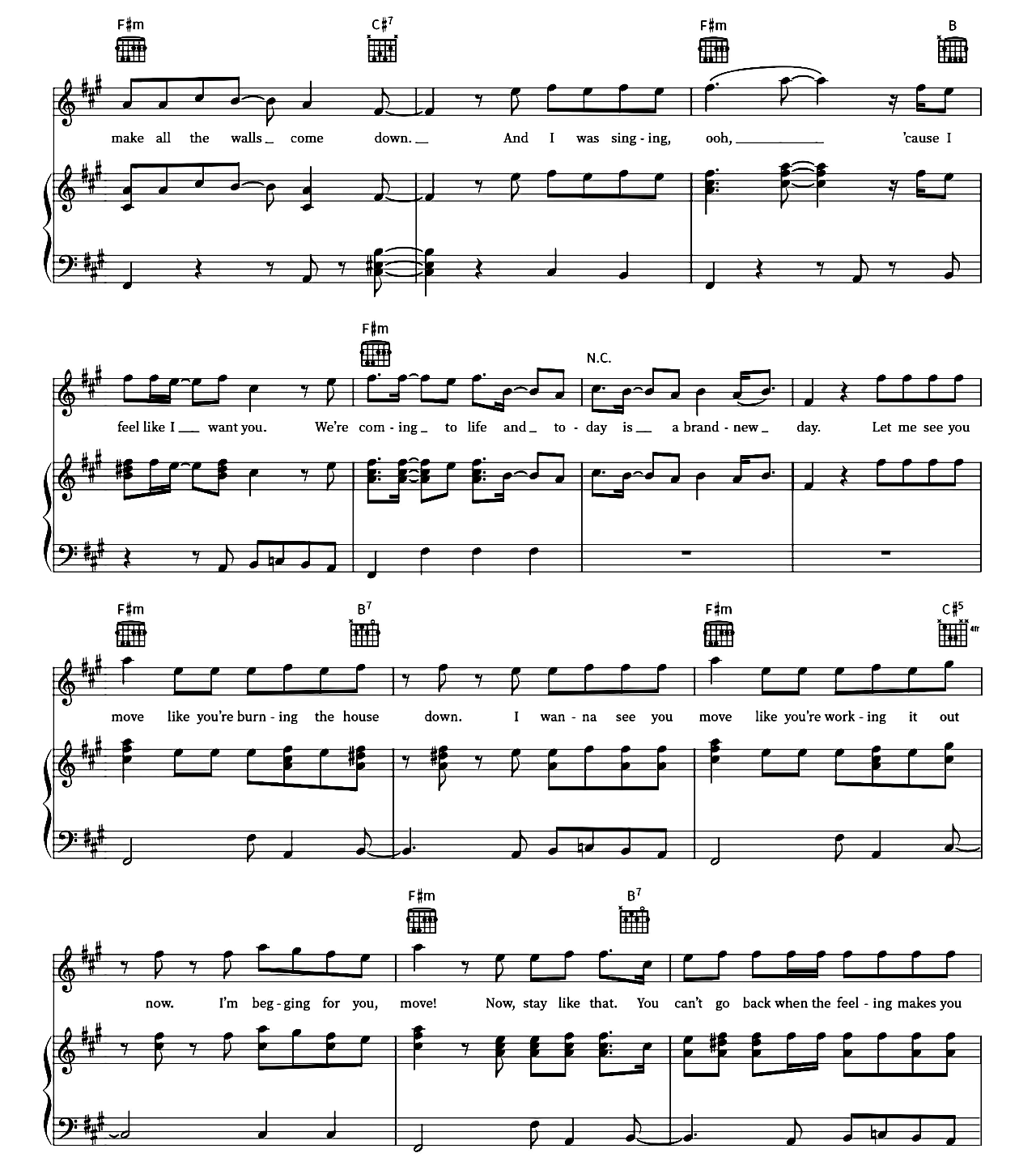 Move sheet music 2