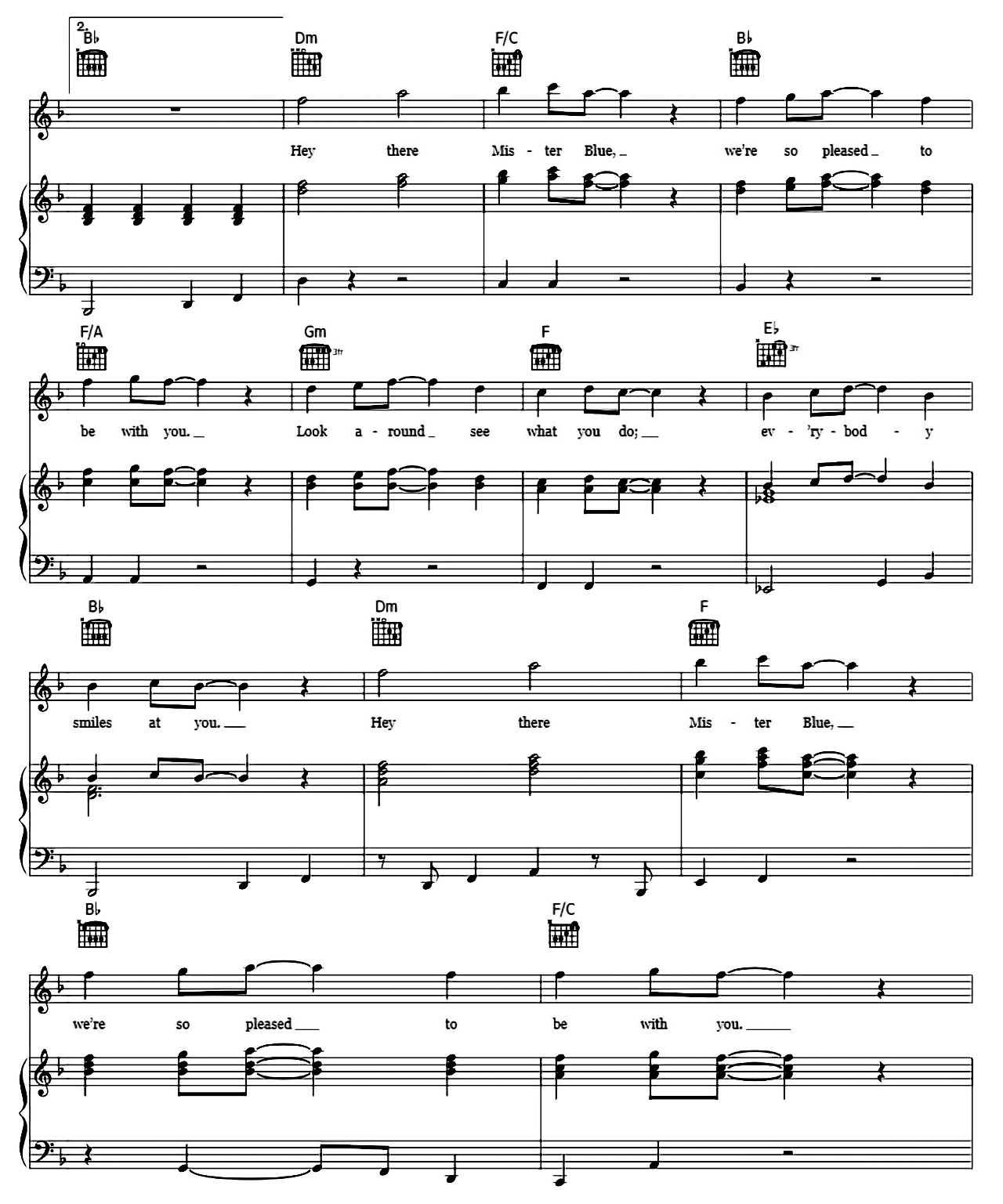 Mr. Blue Sky sheet music 4