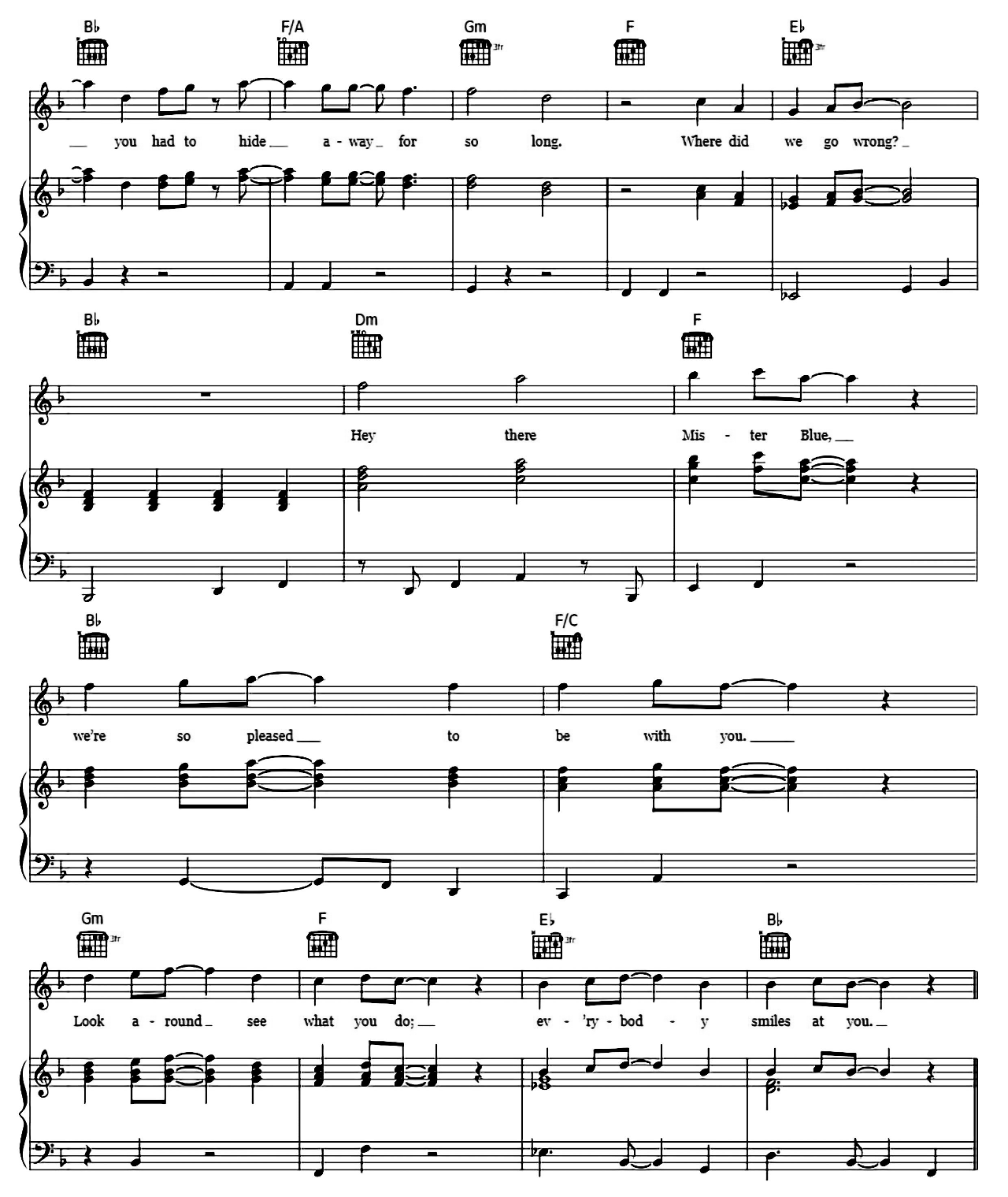 Mr. Blue Sky sheet music 7