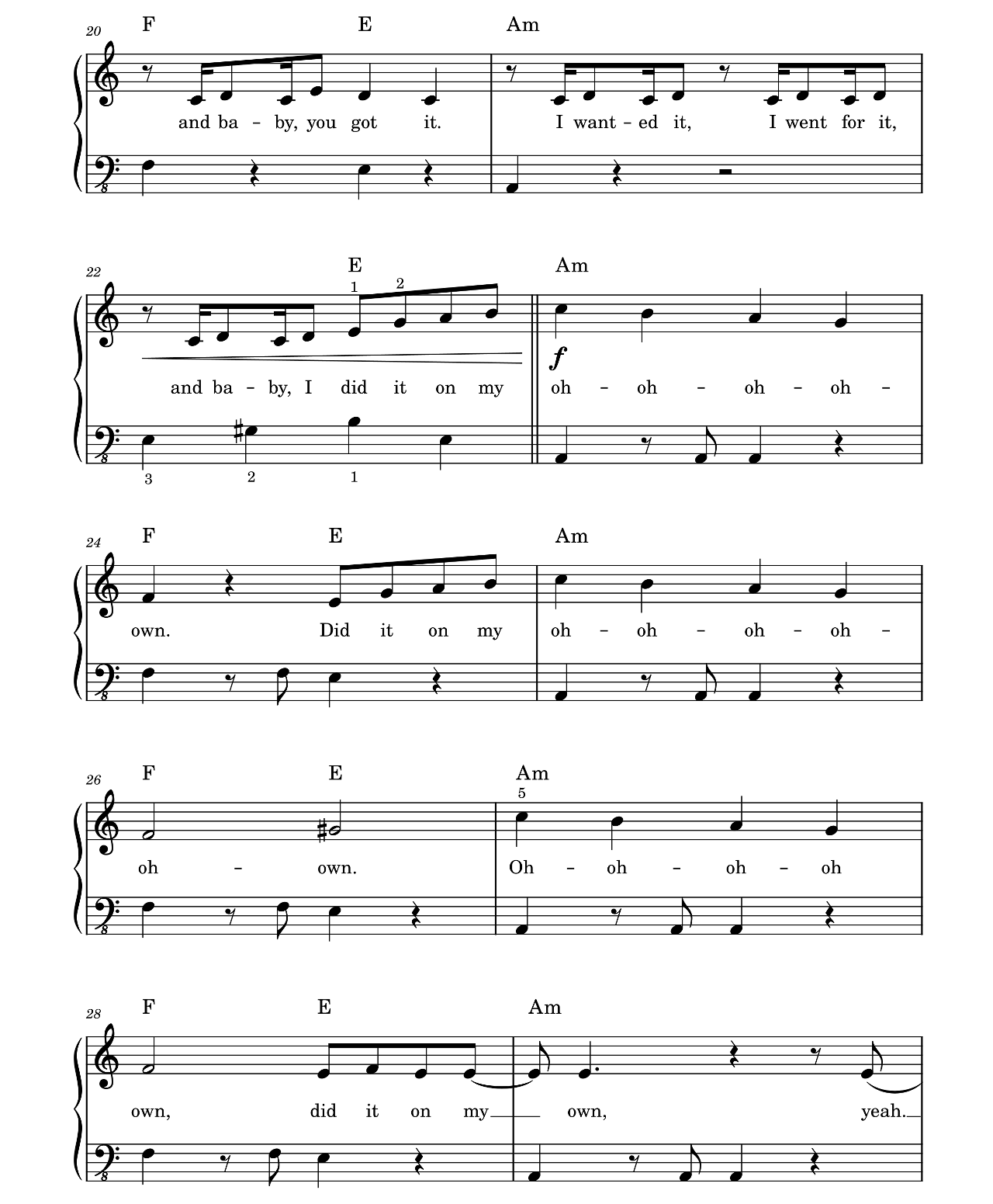 U Know What's Up (from Turning Red) sheet music 3