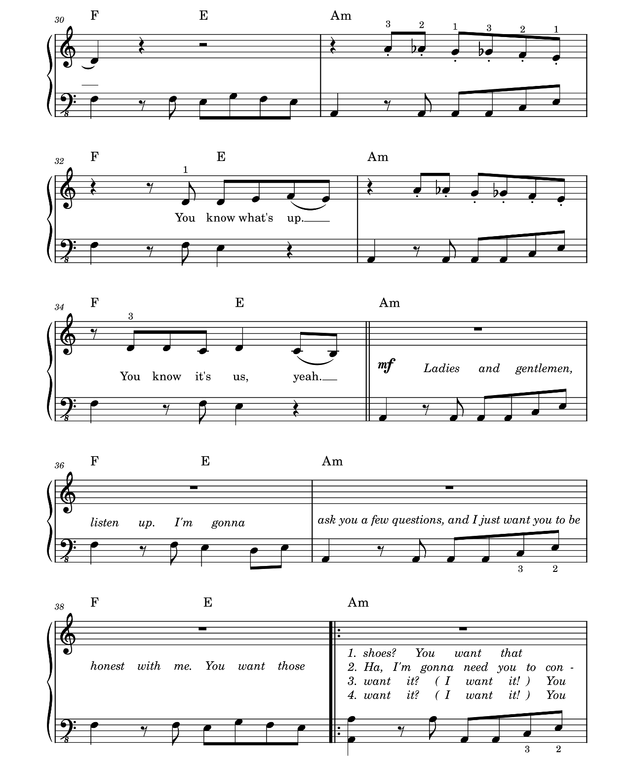 U Know What's Up (from Turning Red) sheet music 4