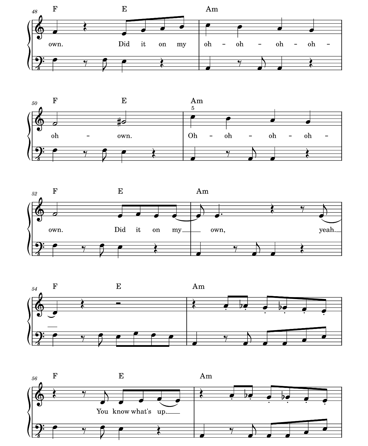 U Know What's Up (from Turning Red) sheet music 6