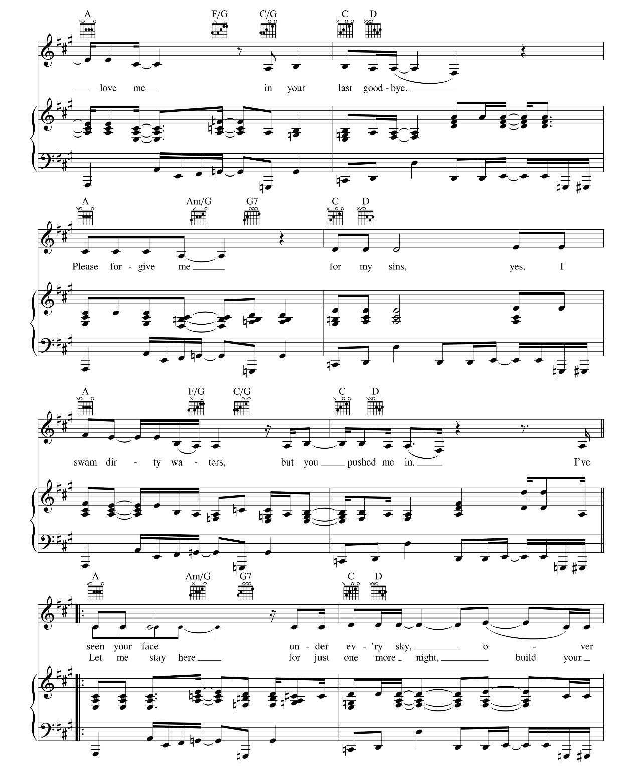 I'll Be Waiting sheet music 2