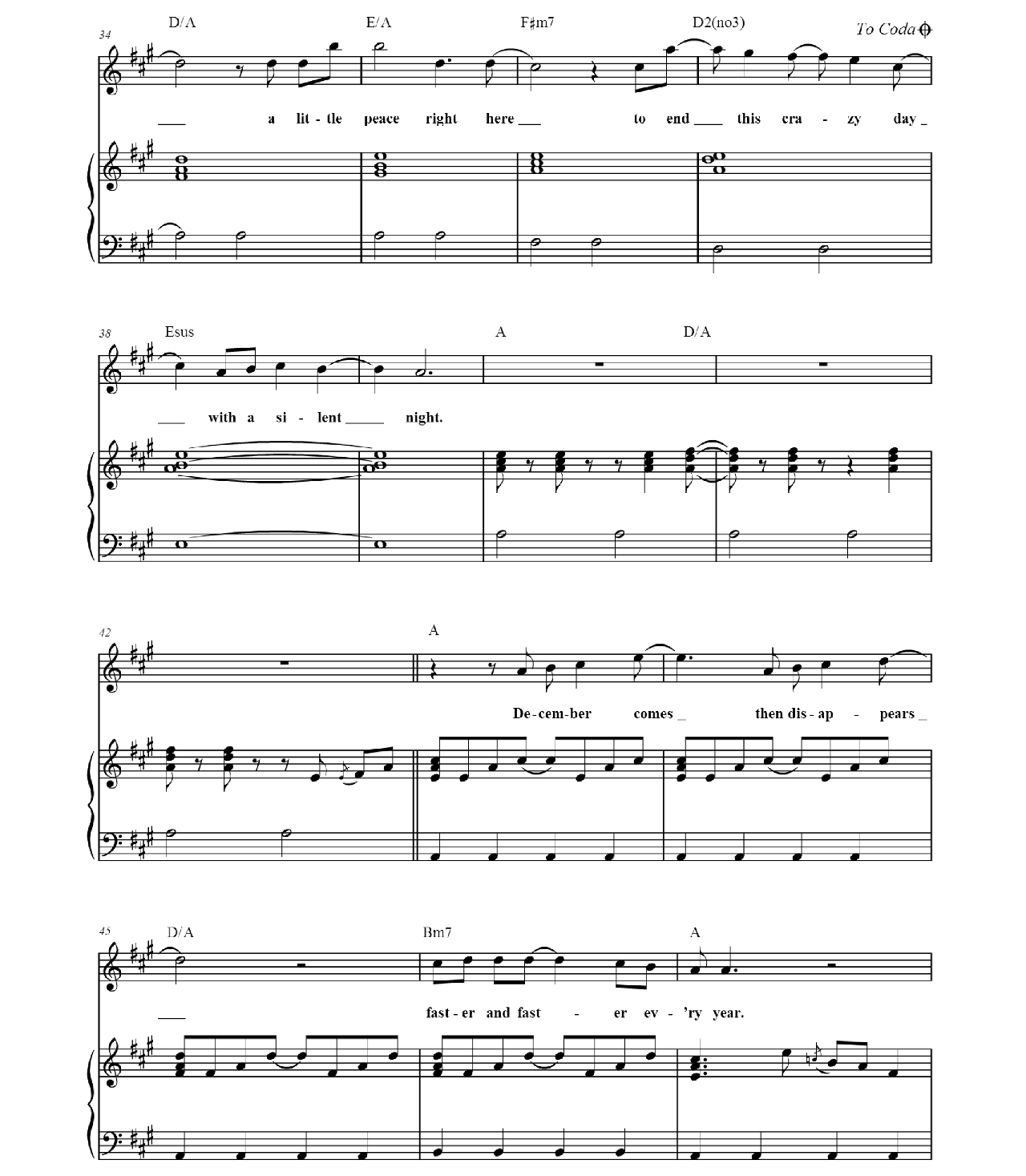 I Need Silent Night sheet music 4