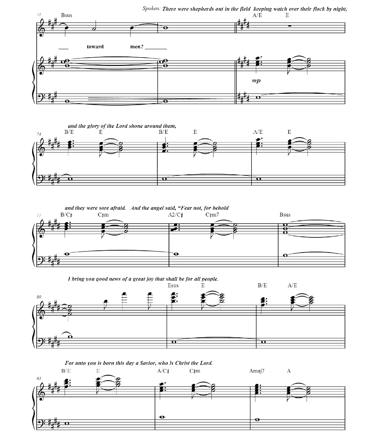 I Need Silent Night sheet music 7