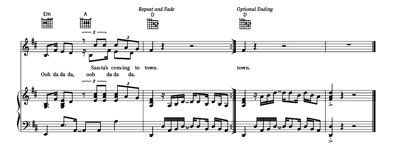 Santa's Coming For Us sheet music 6