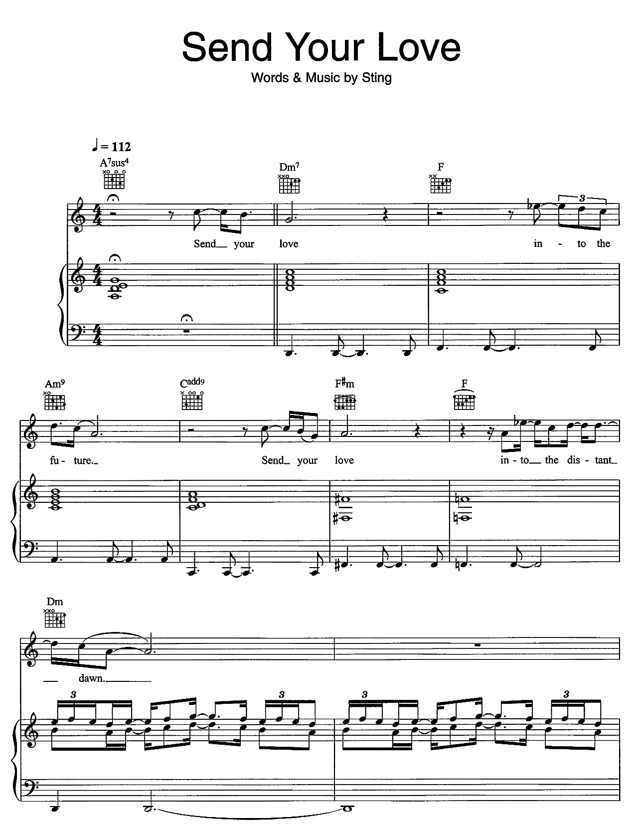 Send Your Love sheet music