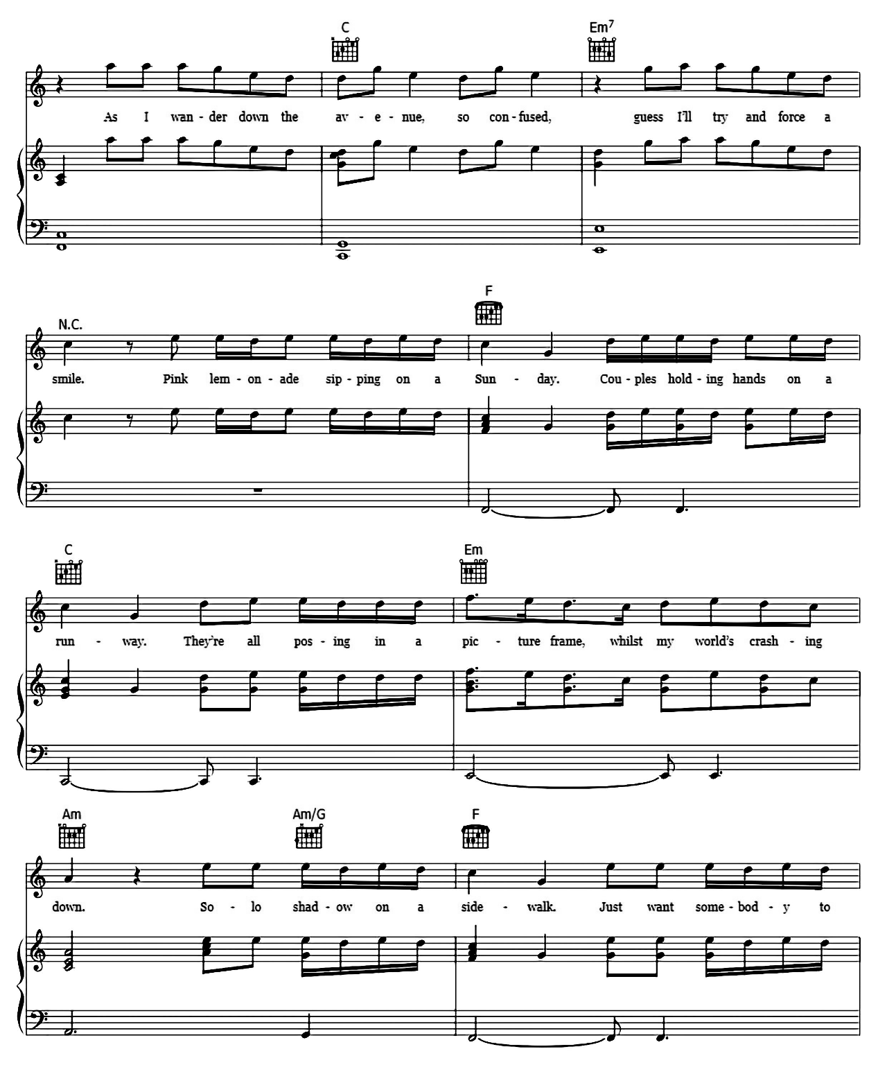 To Die For sheet music 2