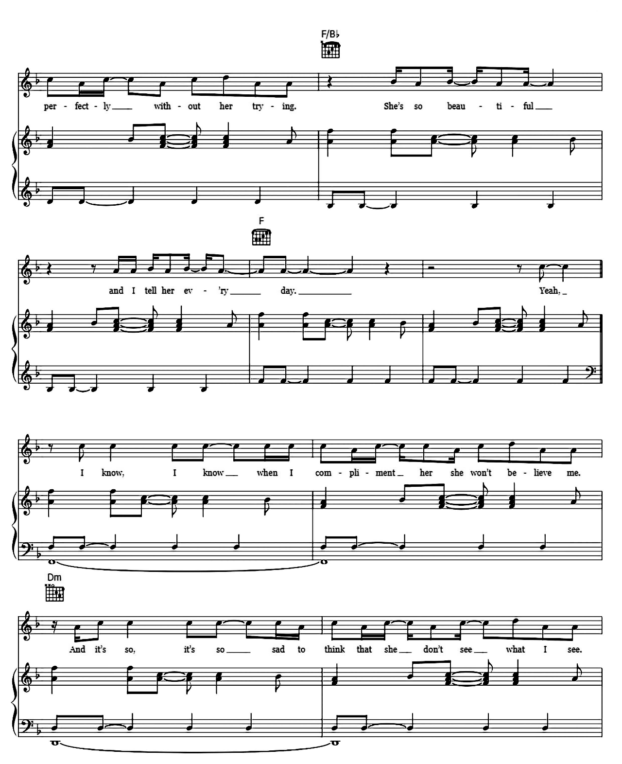 Just The Way You Are sheet music 2
