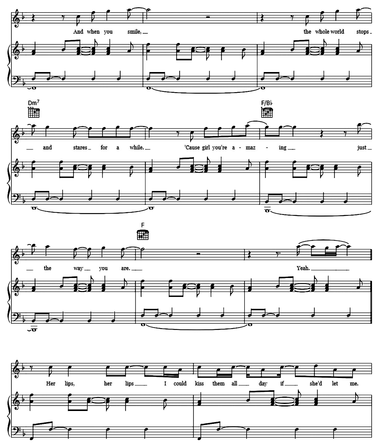 Just The Way You Are sheet music 4
