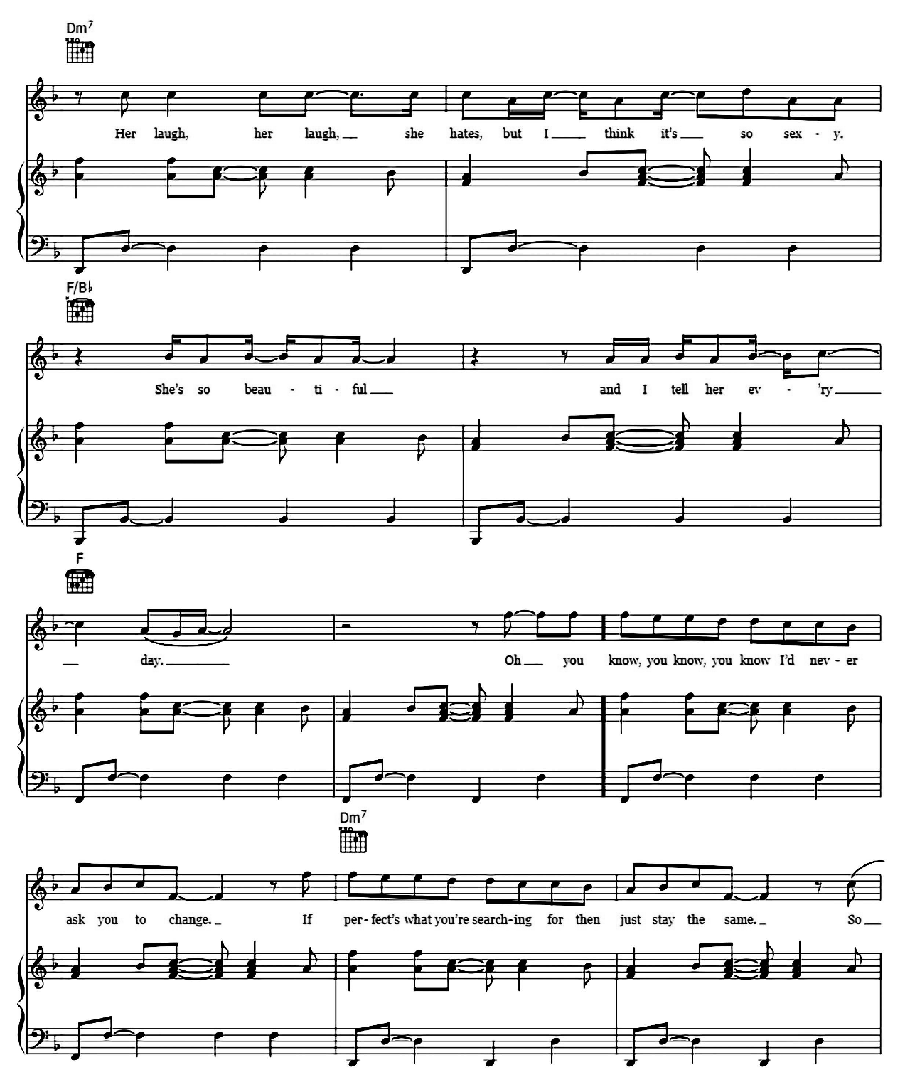 Just The Way You Are sheet music 5