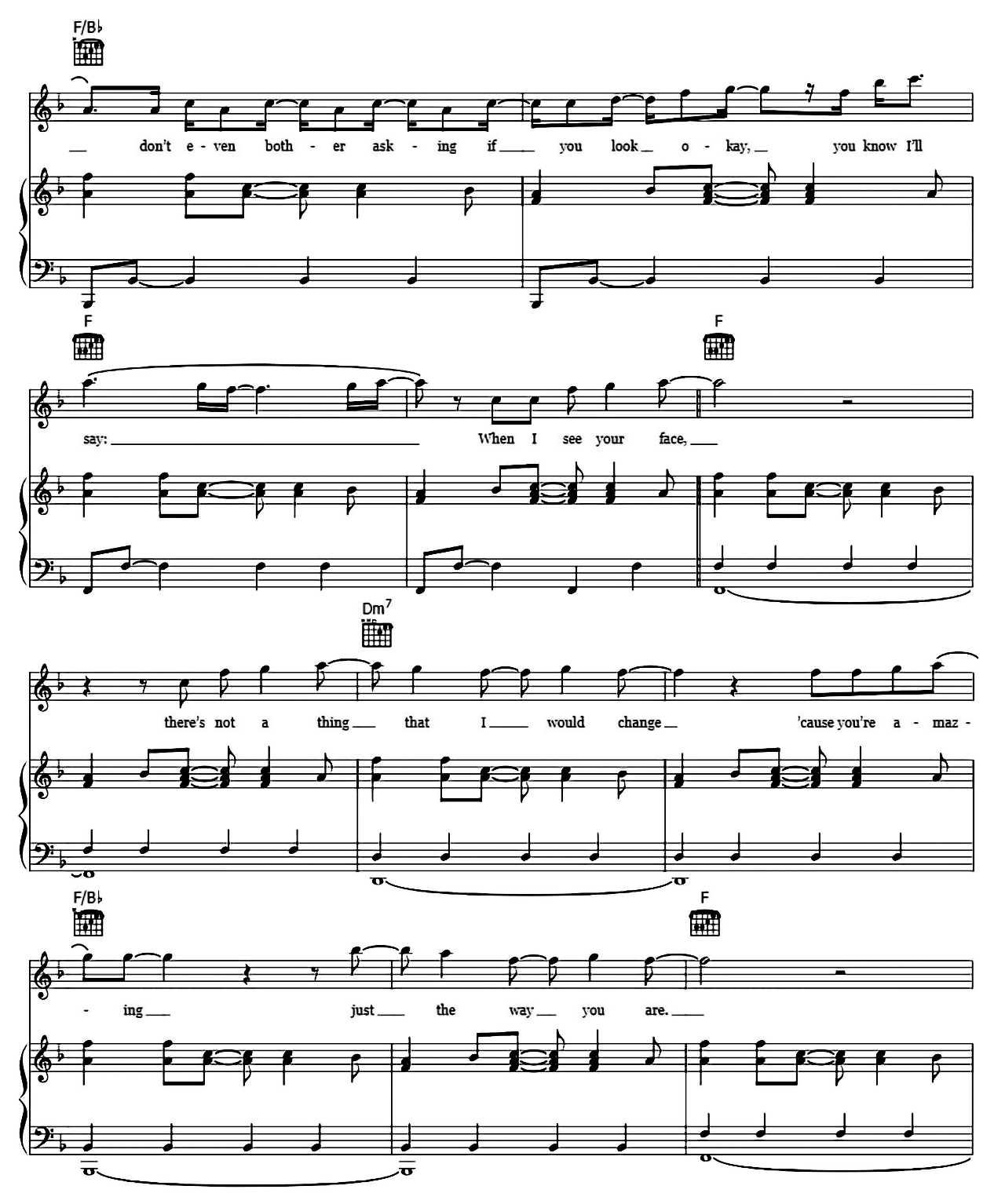 Just The Way You Are sheet music 6