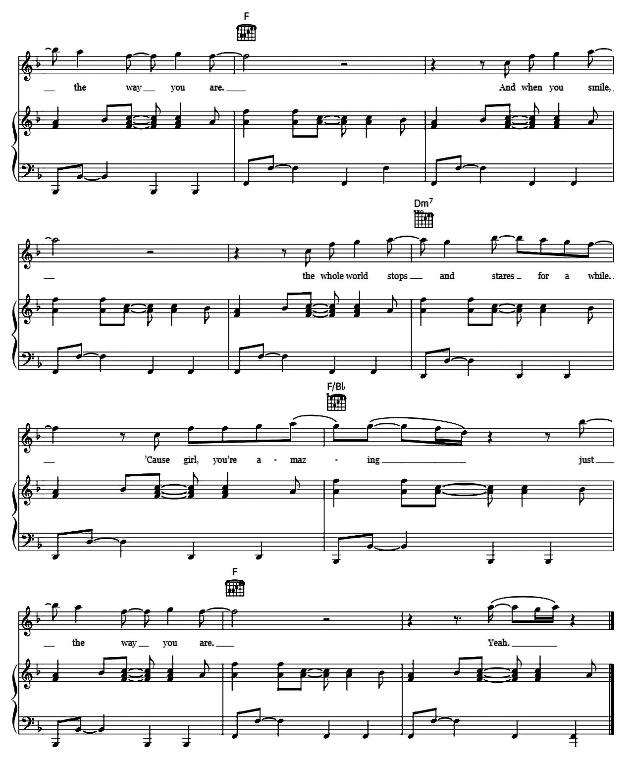 Just The Way You Are sheet music 9