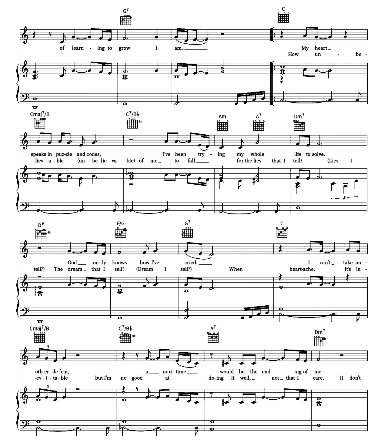 Love Is A Game sheet music 2