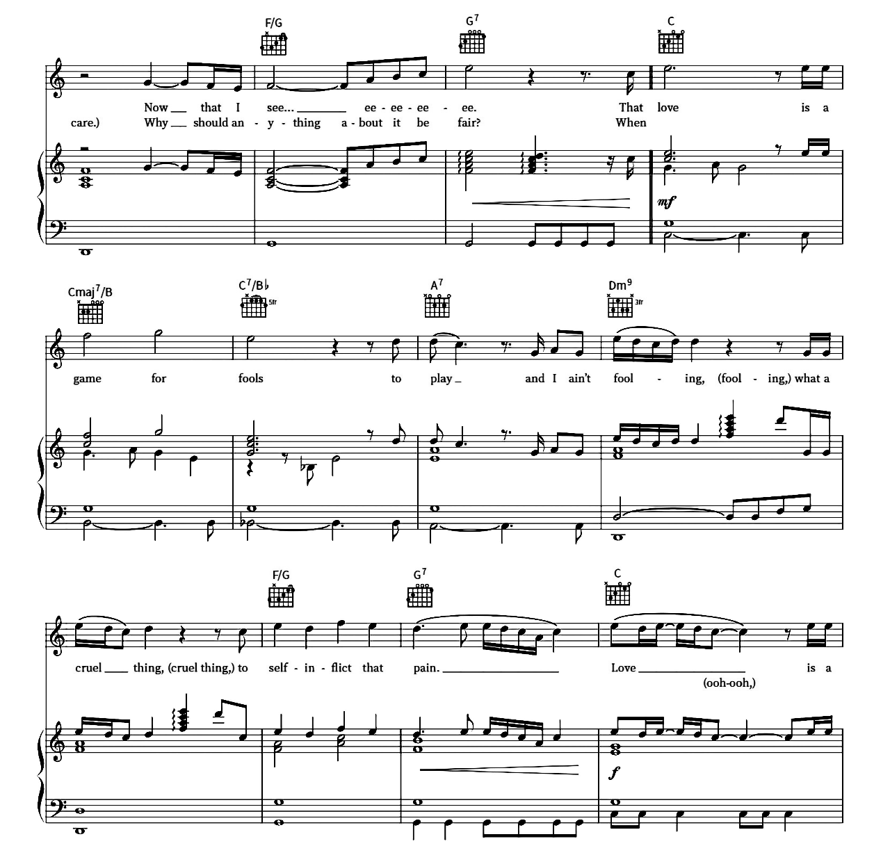 Love Is A Game sheet music 3