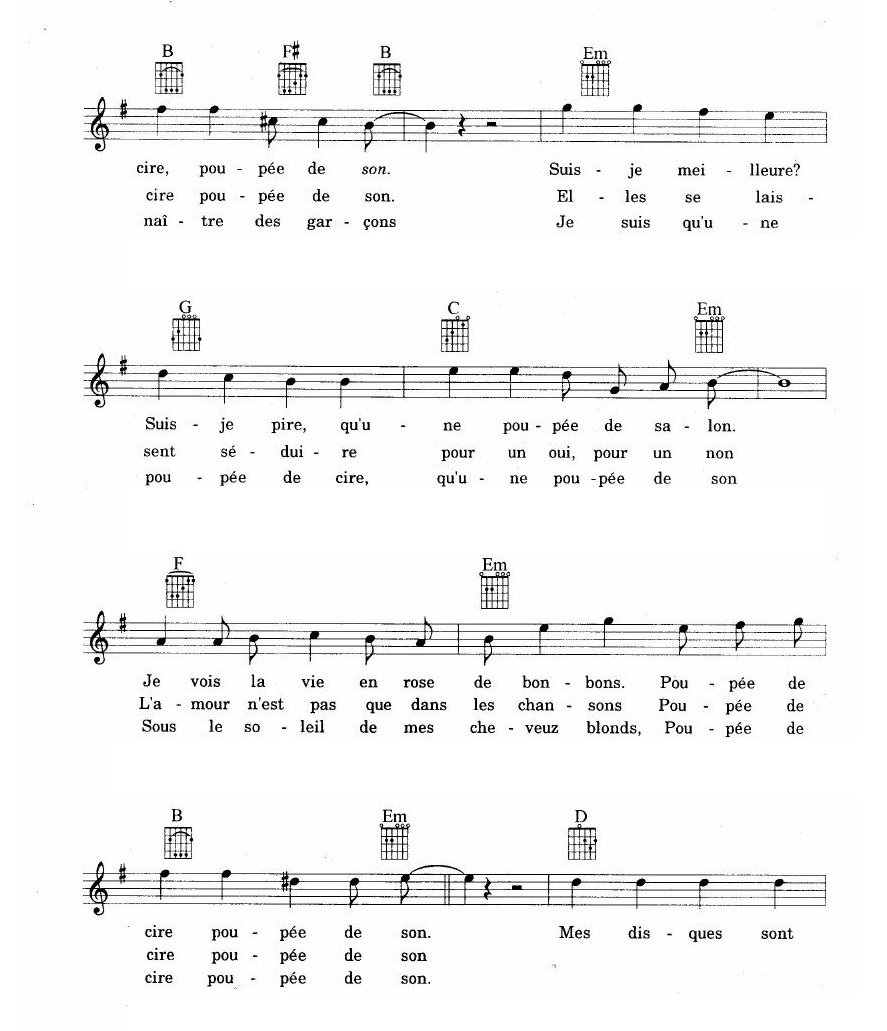 Poupee De Cire Et Poupee De Son sheet music 2