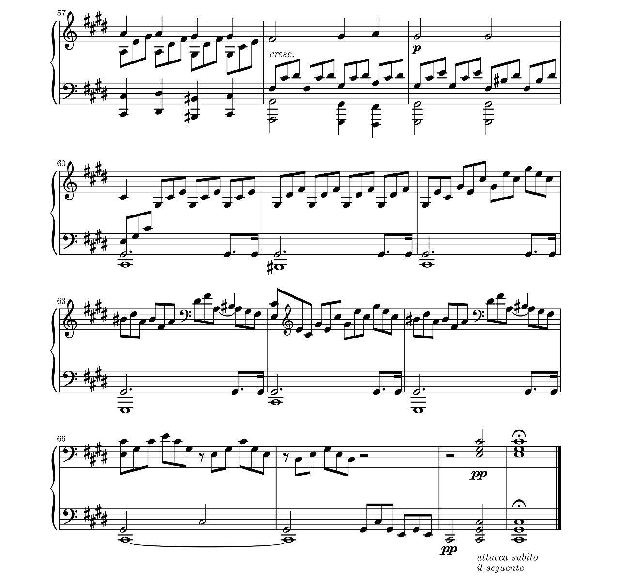 Moonlight Sonata (first Movement) sheet music 5