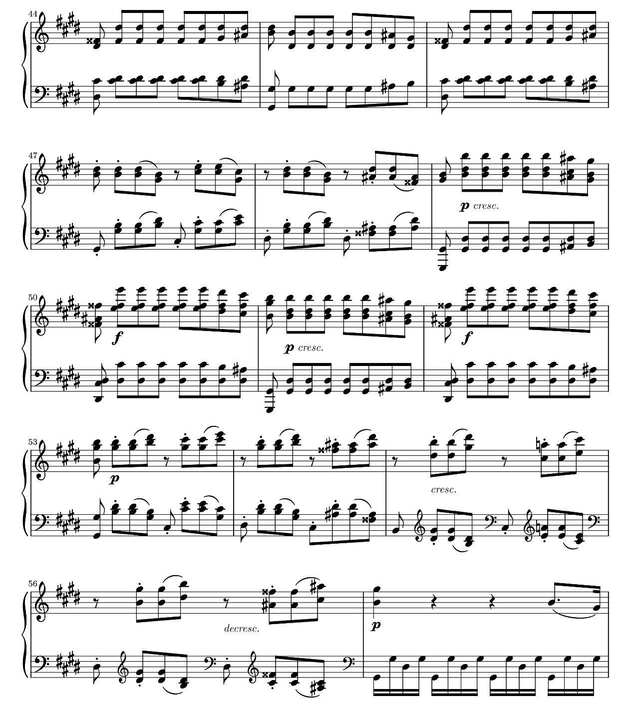 Moonlight Sonata (third Movement) sheet music 5