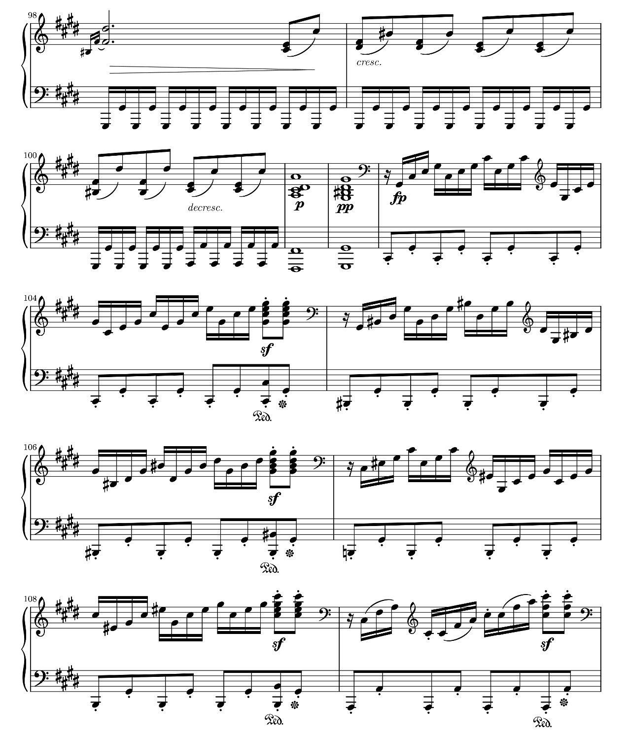 Moonlight Sonata (third Movement) sheet music 10