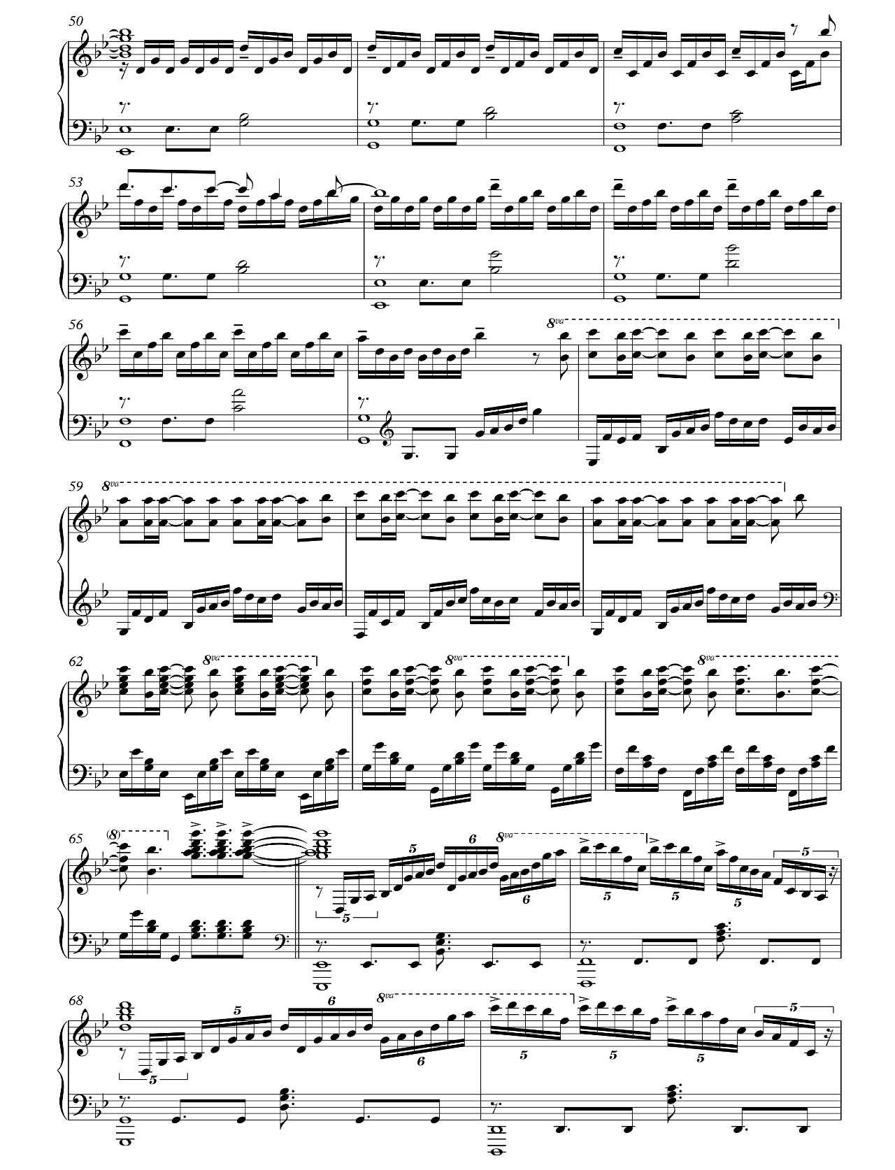 Unravel sheet music 3