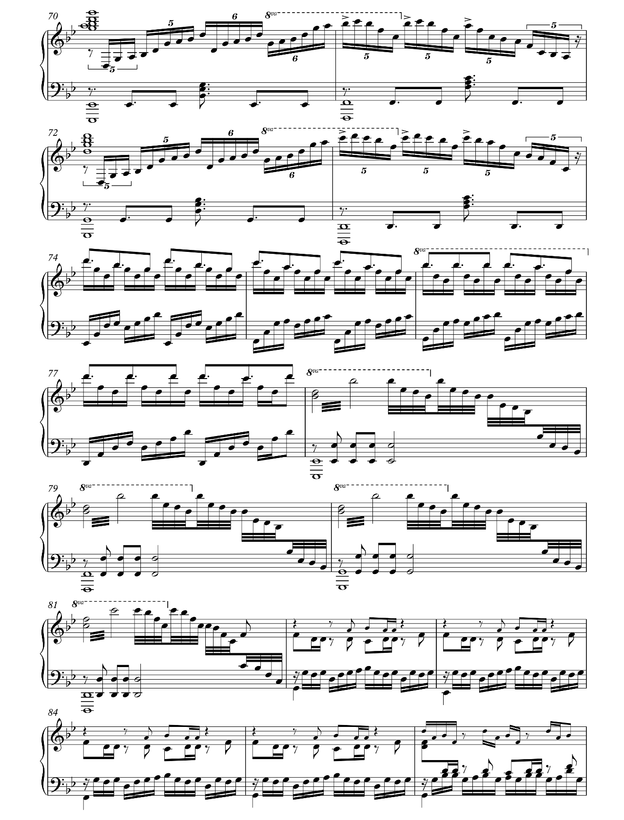Unravel sheet music 4