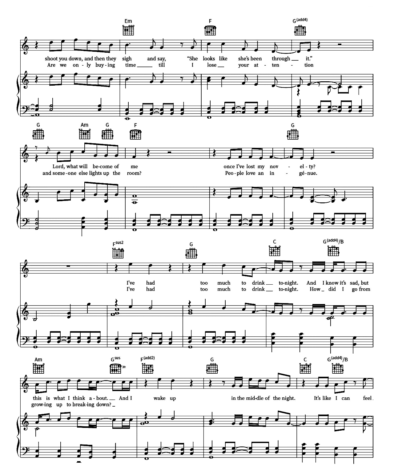 Nothing New sheet music 2