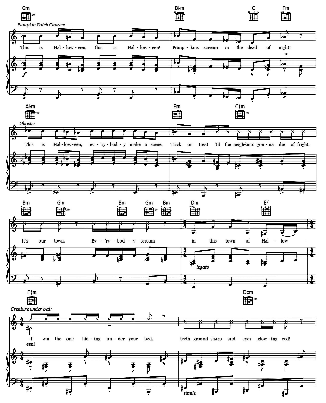 This Is Halloween (from The Nightmare Before Christmas) sheet music 2