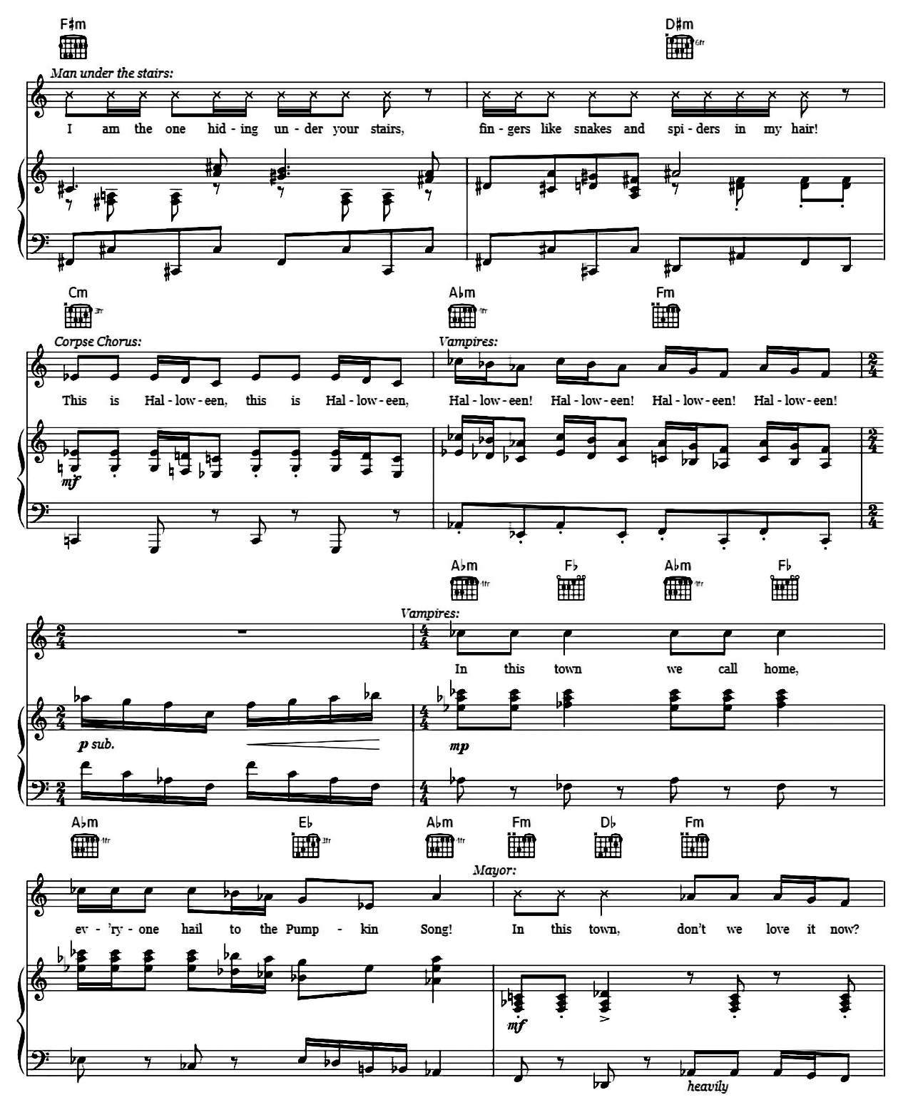 This Is Halloween (from The Nightmare Before Christmas) sheet music 3