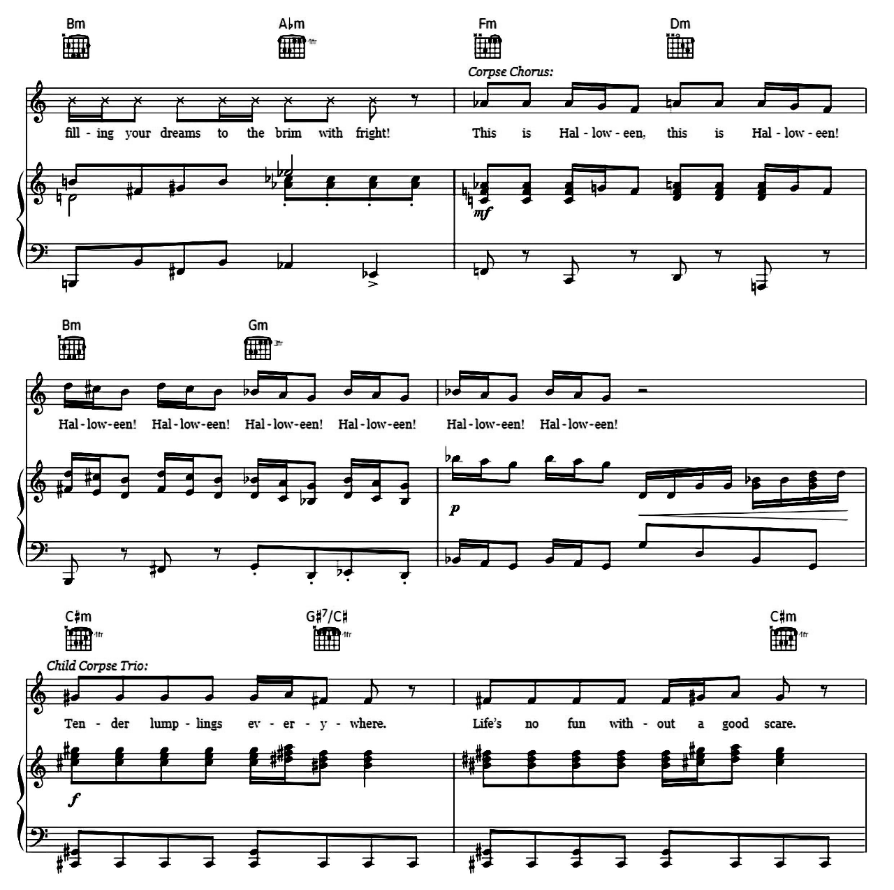 This Is Halloween (from The Nightmare Before Christmas) sheet music 6