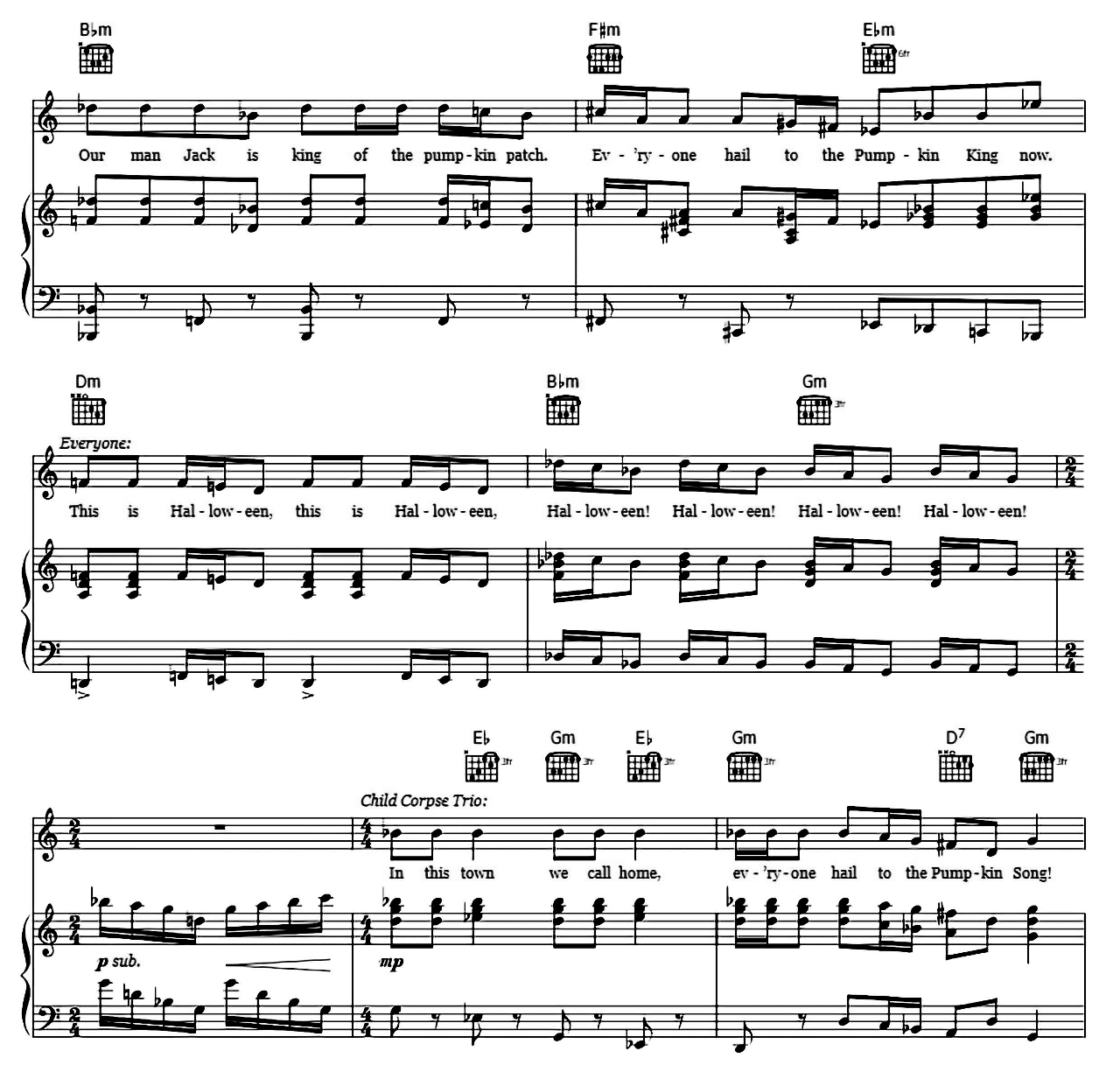 This Is Halloween (from The Nightmare Before Christmas) sheet music 8