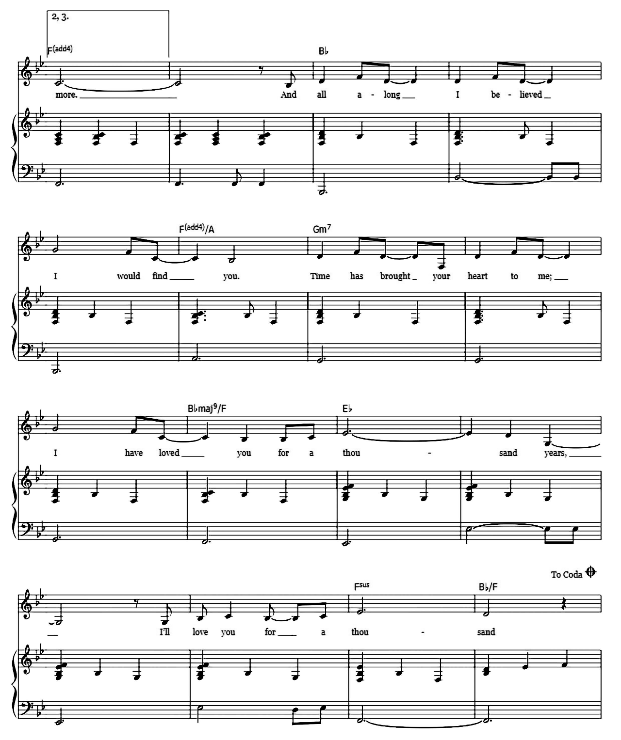 A Thousand Years sheet music 5
