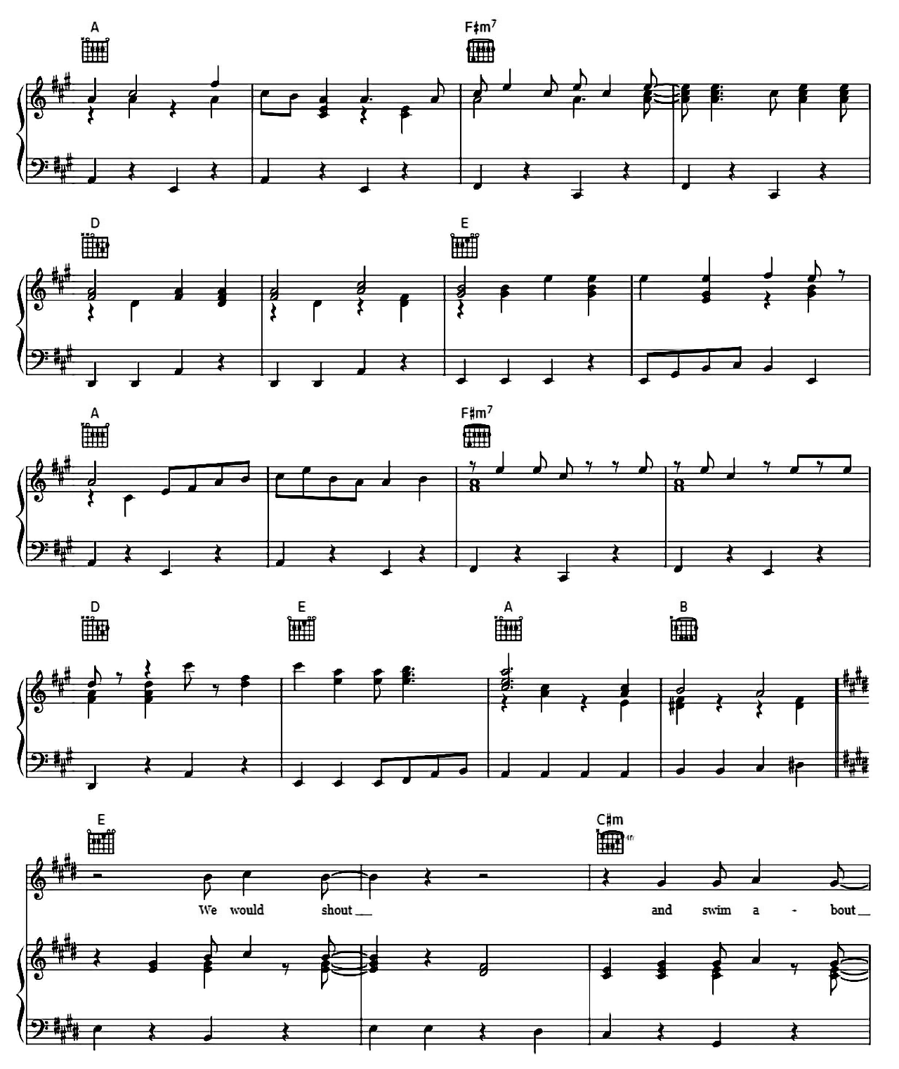 Octopus's Garden sheet music 4