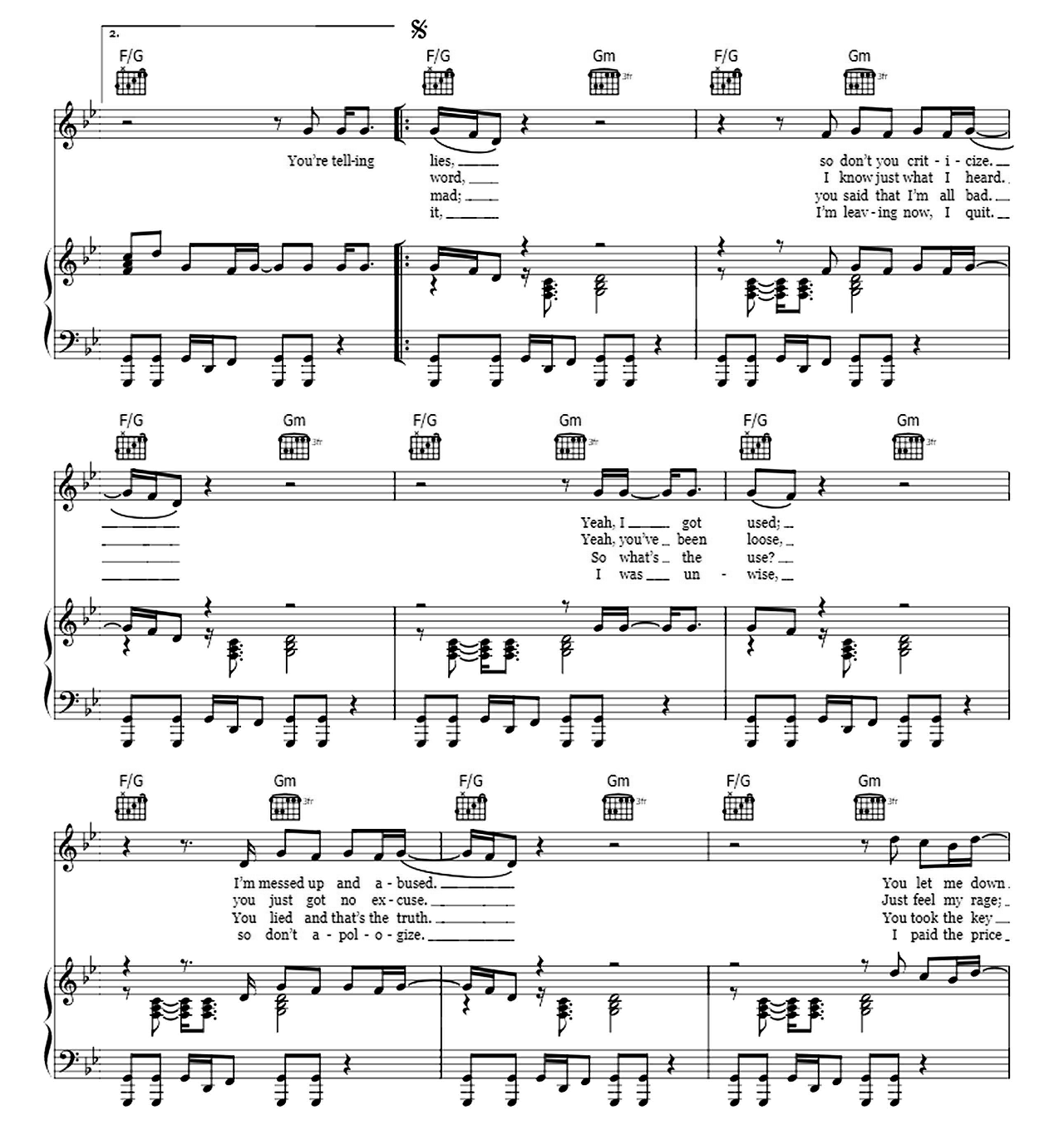 Cannonball sheet music 2