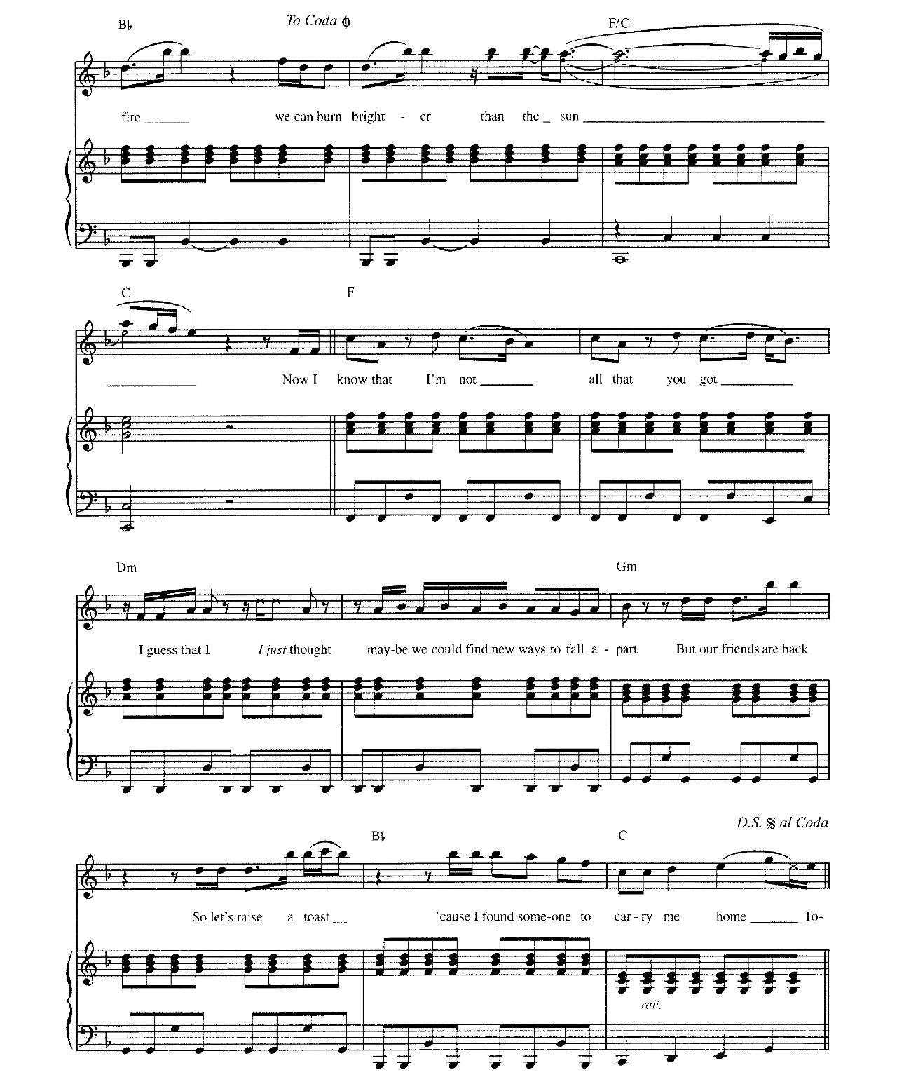 We Are Young sheet music 4