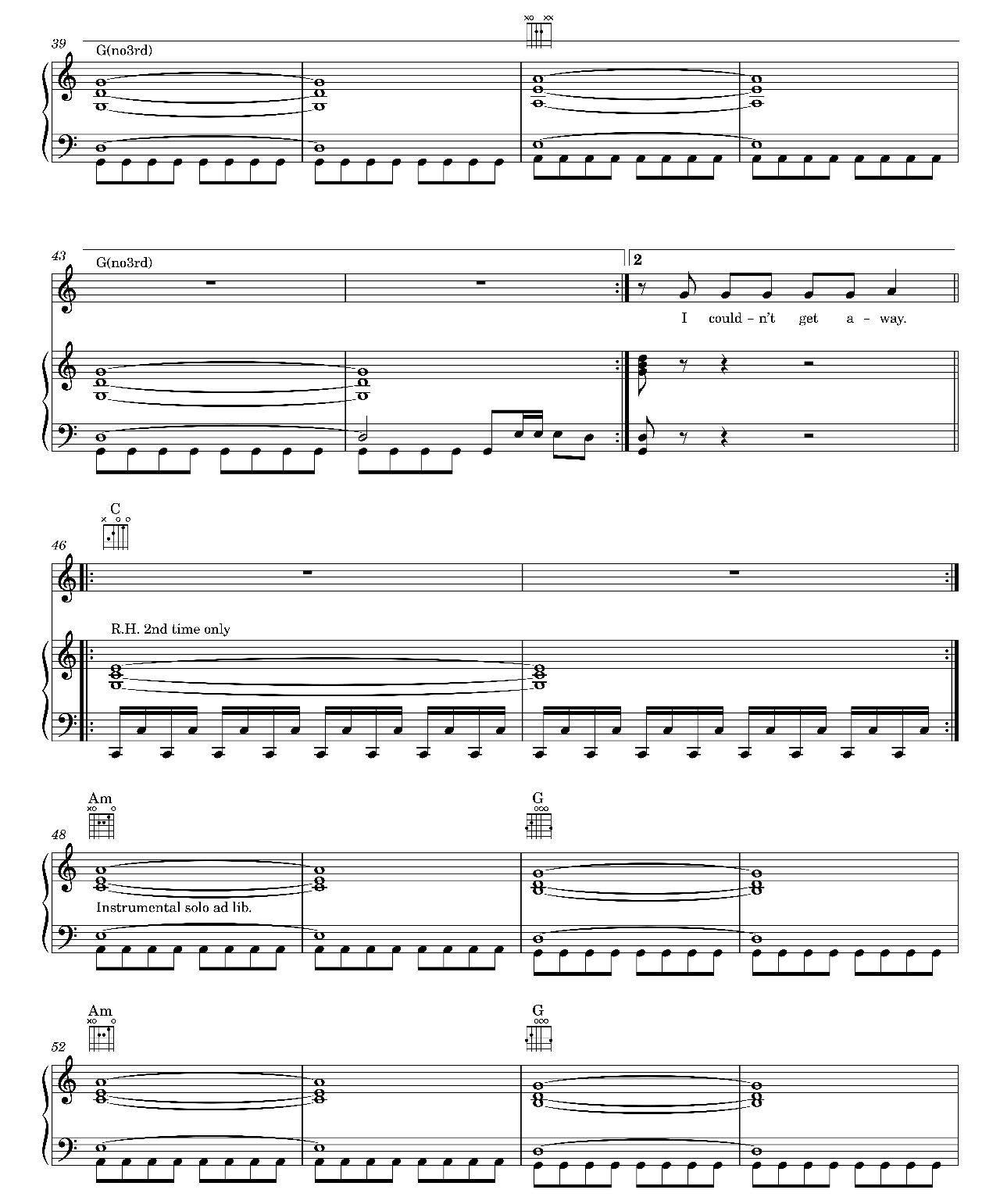 I Ran sheet music 4