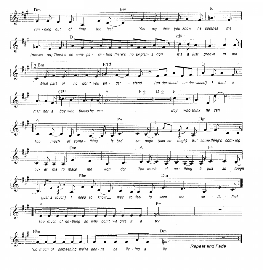 Too Much sheet music 2